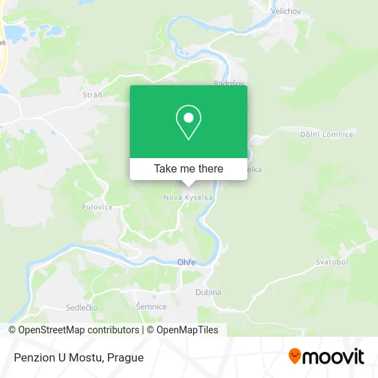 Карта Penzion U Mostu