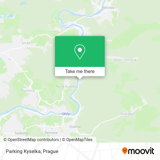Карта Parking Kyselka