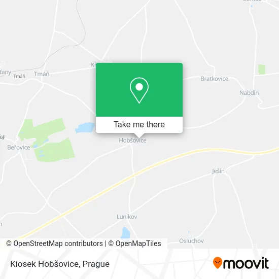 Карта Kiosek Hobšovice
