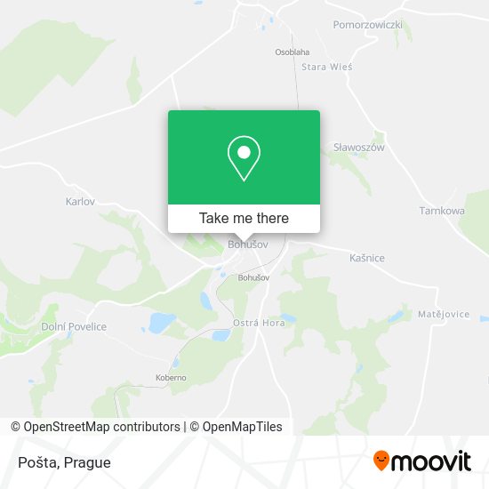 Карта Pošta