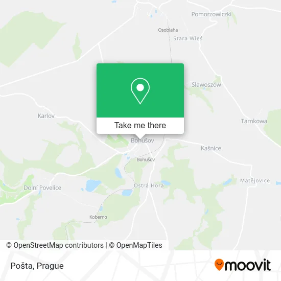 Карта Pošta