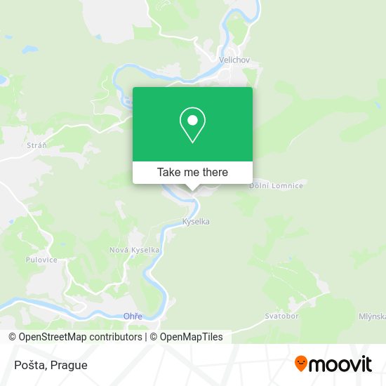 Карта Pošta