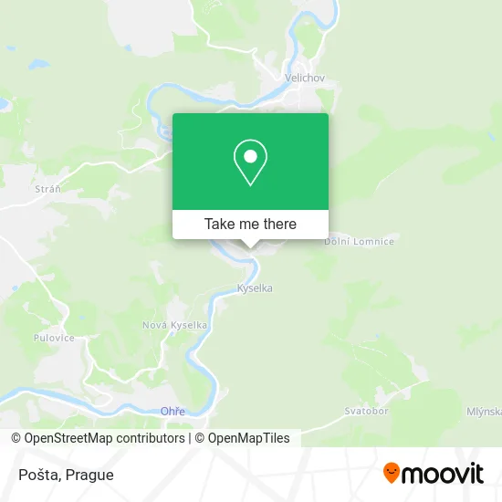 Карта Pošta