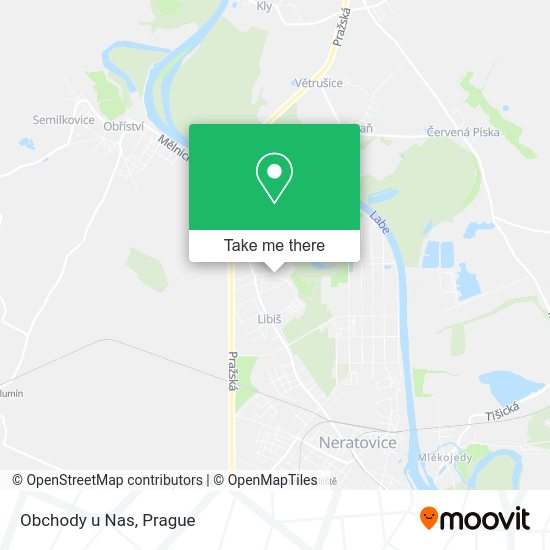 Карта Obchody u Nas