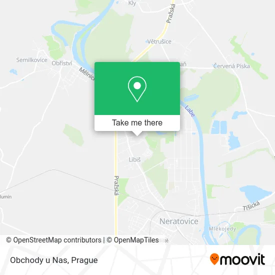 Карта Obchody u Nas