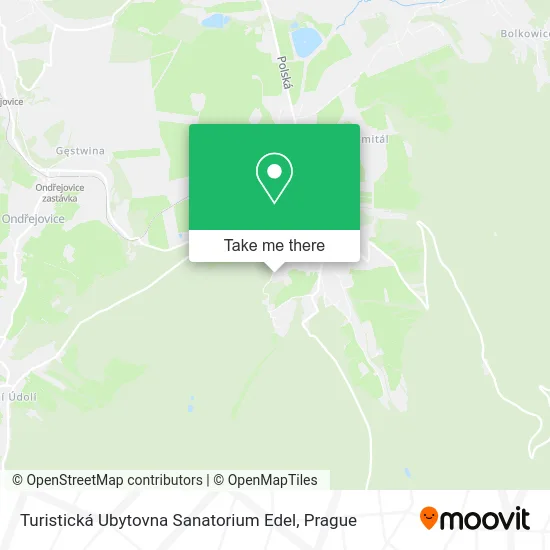 Карта Turistická Ubytovna Sanatorium Edel