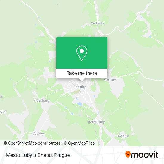 Карта Mesto Luby u Chebu