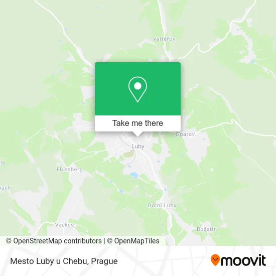 Карта Mesto Luby u Chebu