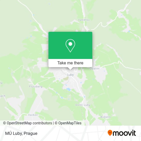Карта MÚ Luby