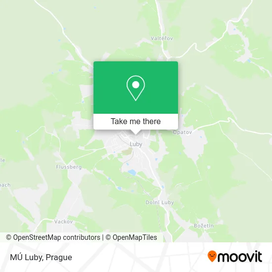 Карта MÚ Luby