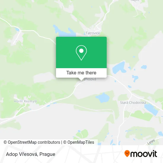 Карта Adop Vřesová