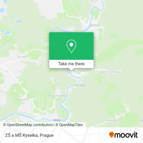 Карта ZŠ a MŠ Kyselka