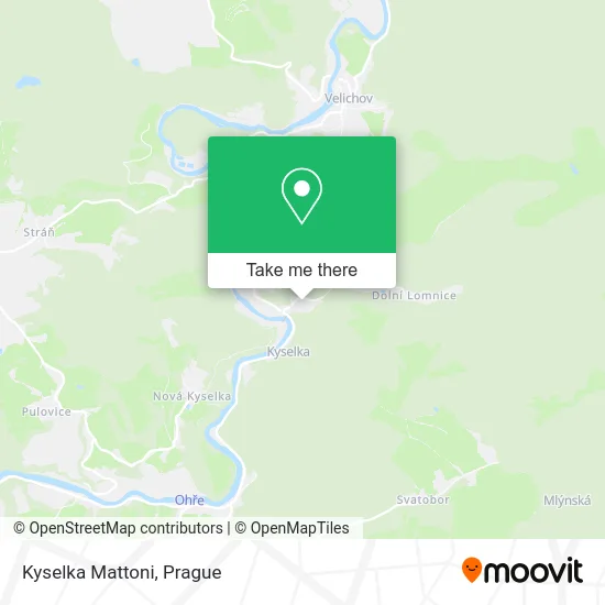 Kyselka Mattoni map