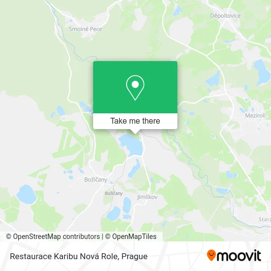 Карта Restaurace Karibu Nová Role