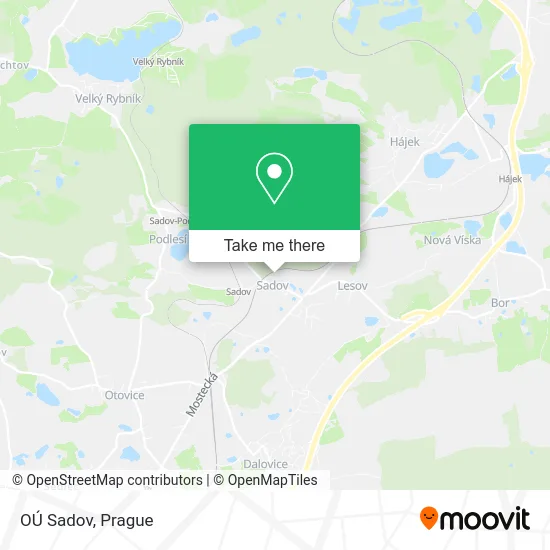Карта OÚ Sadov