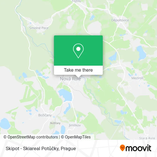 Карта Skipot - Skiareal Potůčky