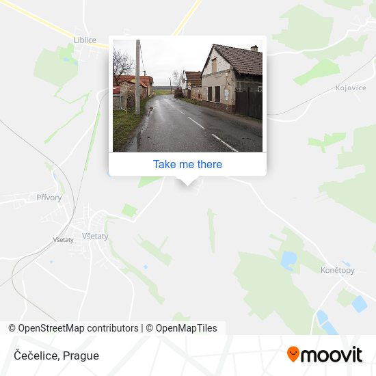 Карта Čečelice