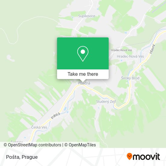 Карта Pošta