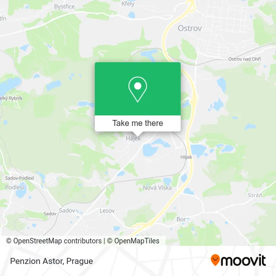 Карта Penzion Astor