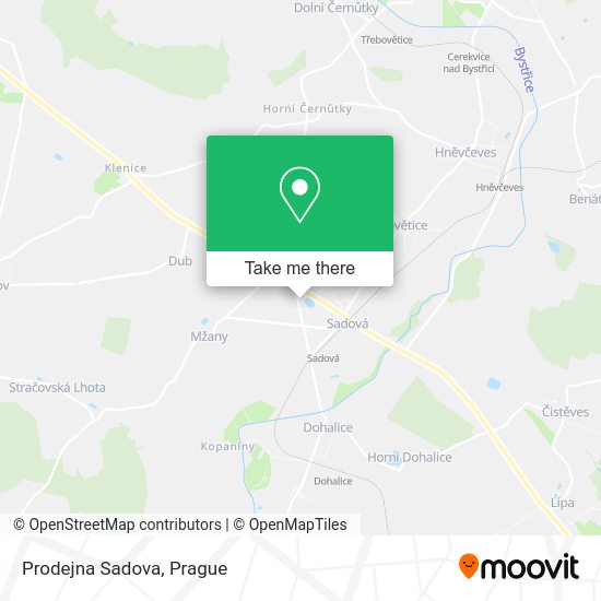 Карта Prodejna Sadova