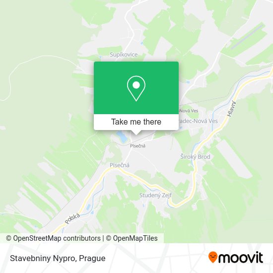 Карта Stavebniny Nypro