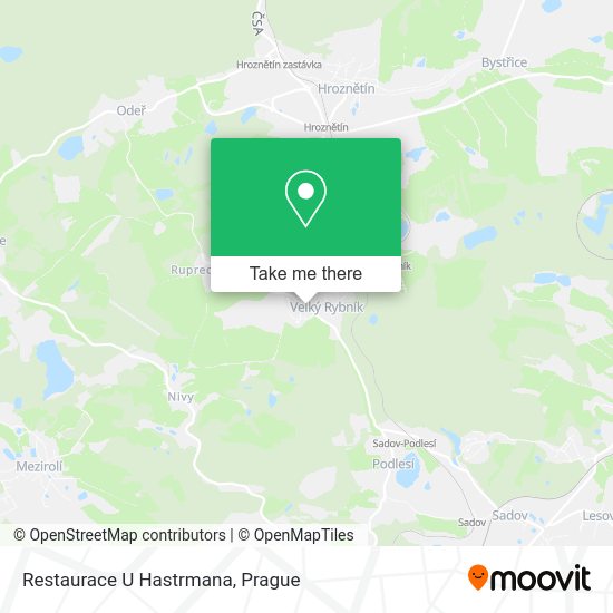 Карта Restaurace U Hastrmana