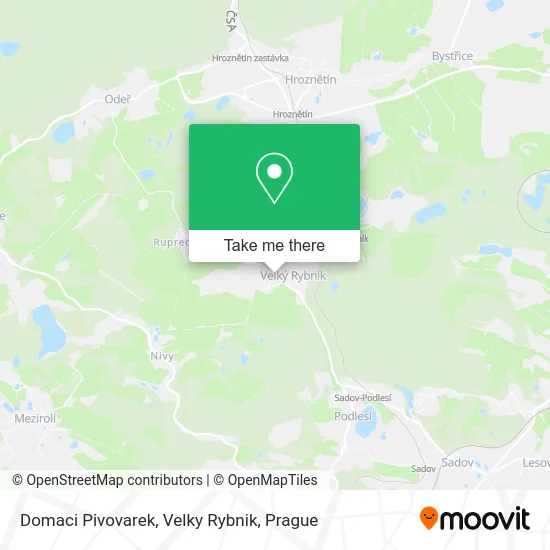Карта Domaci Pivovarek, Velky Rybnik