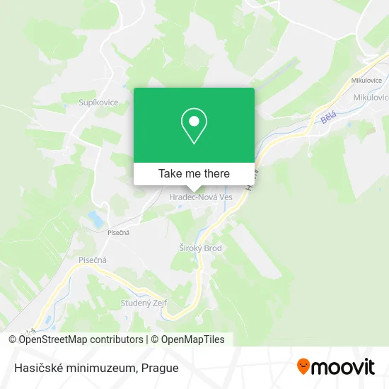 Карта Hasičské minimuzeum