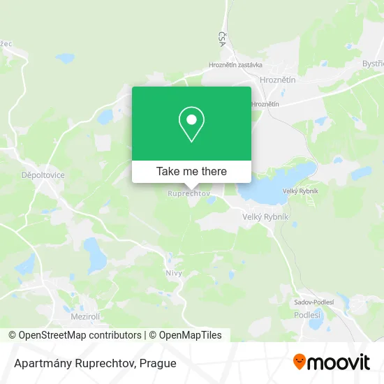 Карта Apartmány Ruprechtov