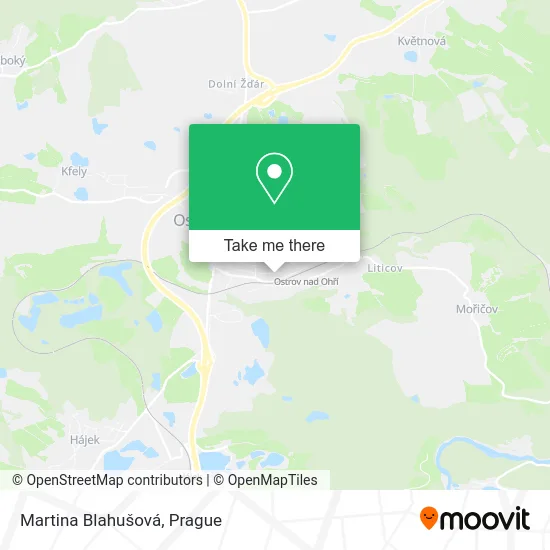 Карта Martina Blahušová