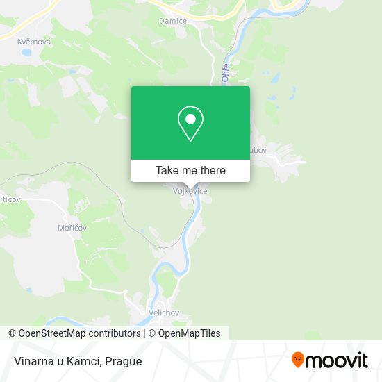 Карта Vinarna u Kamci
