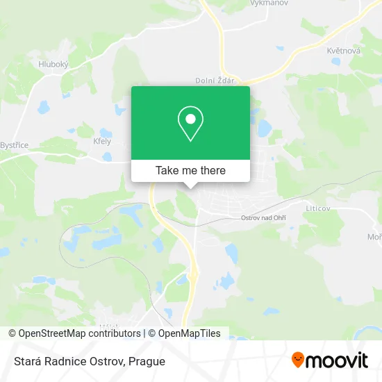 Карта Stará Radnice Ostrov