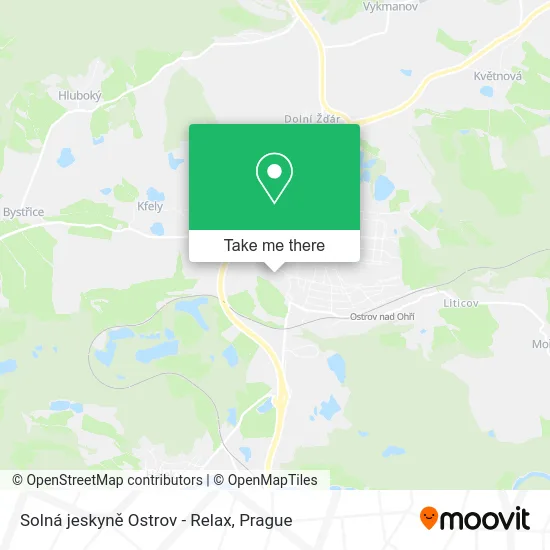 Карта Solná jeskyně Ostrov - Relax