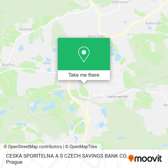 Карта CESKA SPORITELNA A S CZECH SAVINGS BANK CO