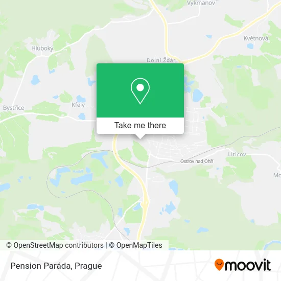 Карта Pension Paráda