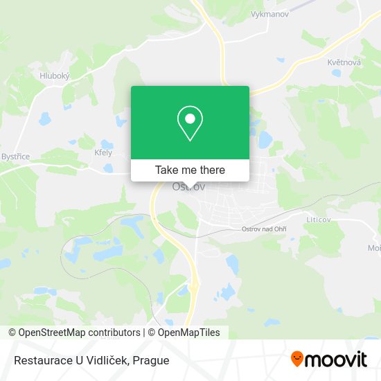 Карта Restaurace U Vidliček