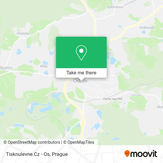 Карта Tisknulevne.Cz - Os