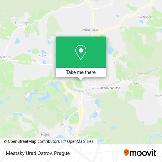 Карта Mestsky Urad Ostrov