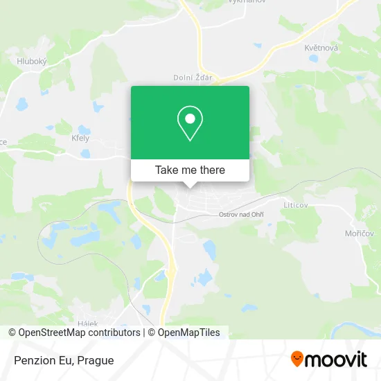Карта Penzion Eu