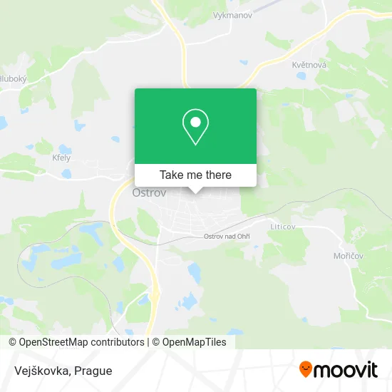 Карта Vejškovka