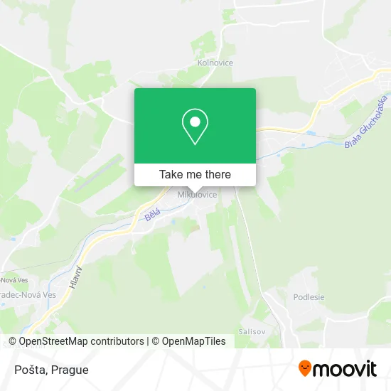 Карта Pošta