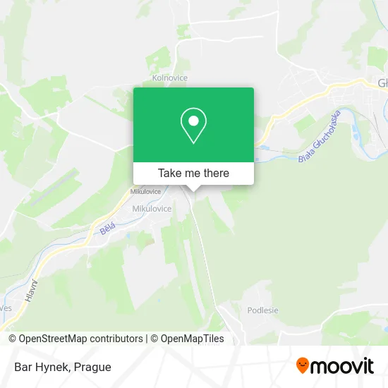 Карта Bar Hynek