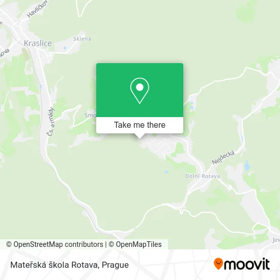 Карта Mateřská škola Rotava