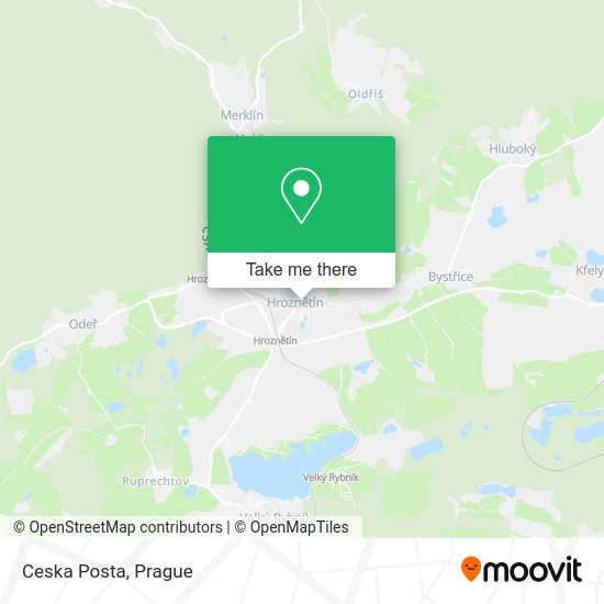 Карта Ceska Posta