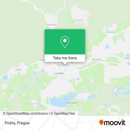 Карта Pošta