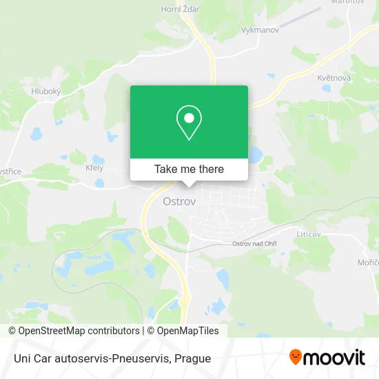 Карта Uni Car autoservis-Pneuservis