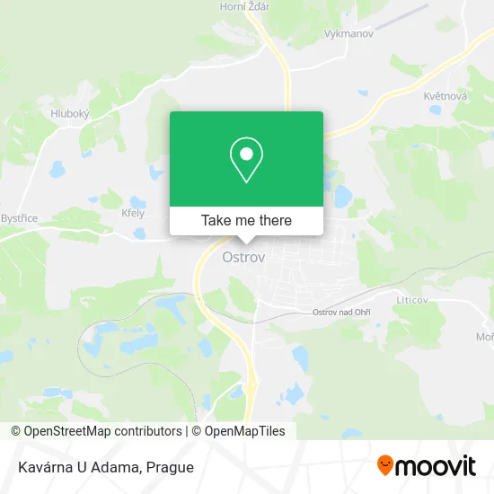 Карта Kavárna U Adama