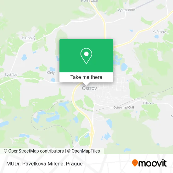 Карта MUDr. Pavelková Milena