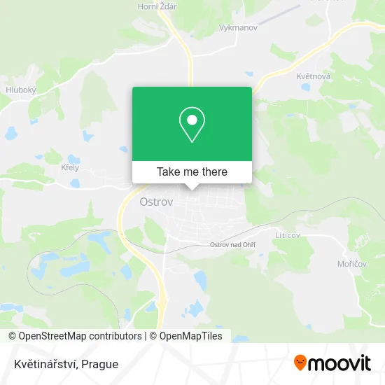 Květinářství map