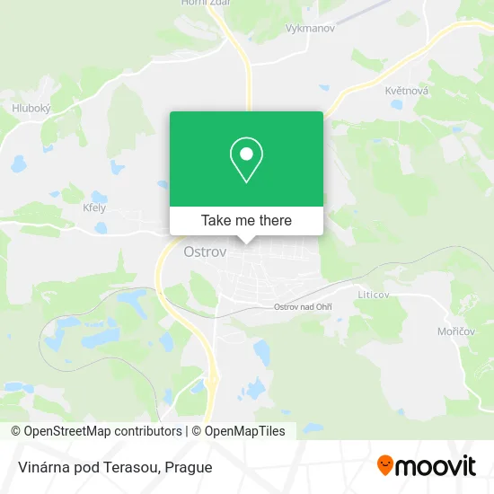 Карта Vinárna pod Terasou